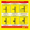 TSS Universal UPVC Door Handles - Lever/Movable Pad - 92mm/62mm