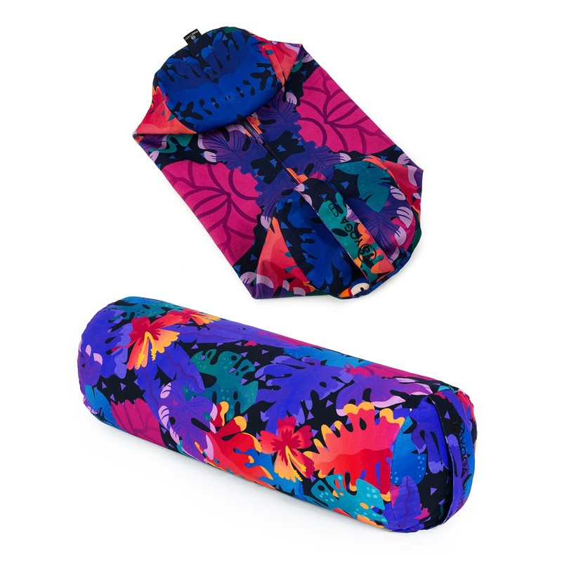 Yoga Studio Organic Cotton Bolster with Handle and Zip -