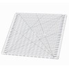 Quilting Ruler, 12.5" x 12.5" Slotted Acrylic Ruler for Quilting