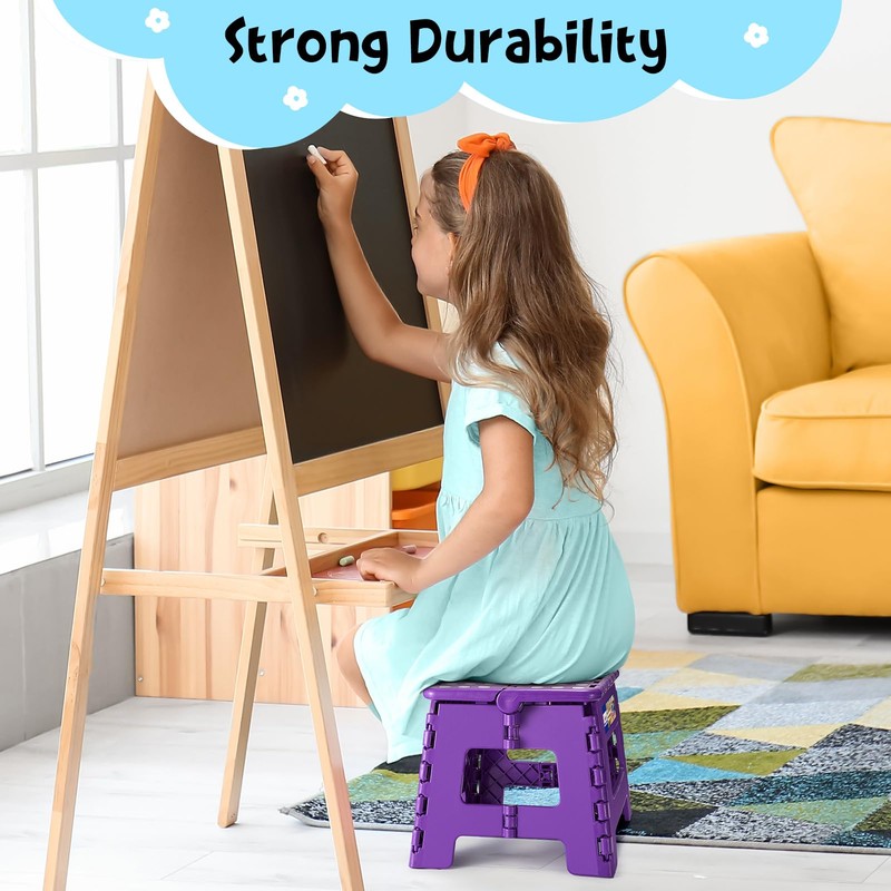 ACKO Folding Step Stool 9 Inch Step Stool 300 lb