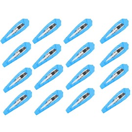 Women 2" Ribbon Wrapped Snap Clips, Barrettes (50pc 2"-Turquoise)