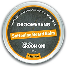 Groomarang Premium Softening Beard Balm For Beards, Moustache, & Goatee 60ml - Promotes Healthy Beard Growth - 100% Natural and Organic