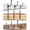 Fuxxer® 3 x Solid Coat Hooks Iron Hooks Antique Bronze