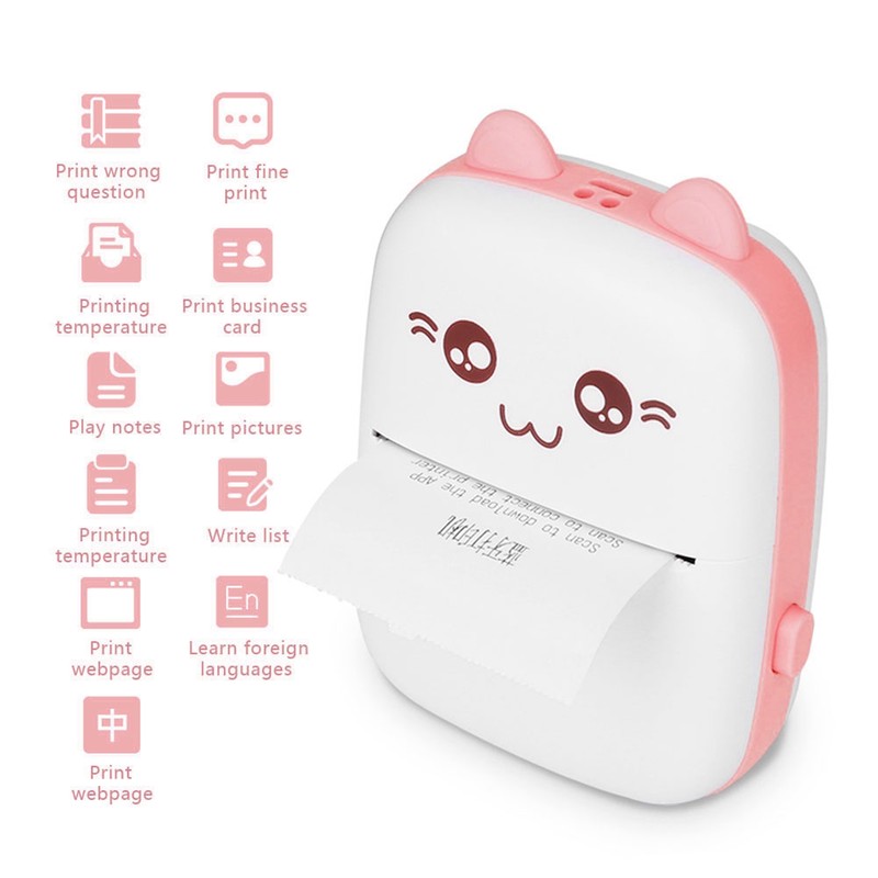 Mini Photo Printer for Bluetooth Wireless High Resolution Peripage Pocket