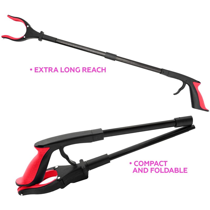 Grabber Tool 19" Aluminum Magnetic Claw with LED Light, Lightweight