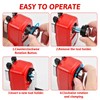 Pencil Sharpener with Container, Metal Sharpener with Crank, Manual Sharpener