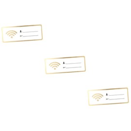 Ciieeo 3pcs Acrylic WiFi Password Sign Rewritable Account Password Display for Material for Restaurants Offices Easy to Update WiFi Info