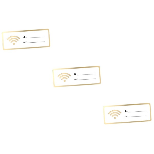 Ciieeo 3pcs Acrylic WiFi Password Sign Rewritable Account Password Display