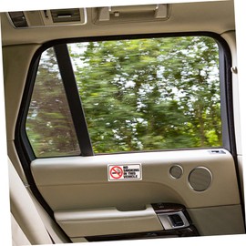 CLISPEED 6 Pcs No Smoking Sticker No Smoking Decal for Vehicle Warning Sign Warning Decals No Smoking Sign Sticker for Car No Smoking Sign Label for Vehicle Warning Sticker Warning Labels