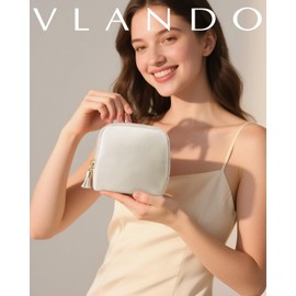 Vlando Luxury Travel Jewellery Box, Jewellery Bag with Fringes, 6-Layer Travel Jewellery Box for Women and Girls, Jewellery Travel Case Made of Eco Leather, Earring, Necklaces, Bracelets, Watch