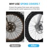E-riding Bike Spoke Skins Covers, 72Pcs Dirt Bikes Spoke Skins