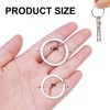 ASIRYVA 12 Pcs Key Ring Hoop, Key Rings Keyring Ringsfor