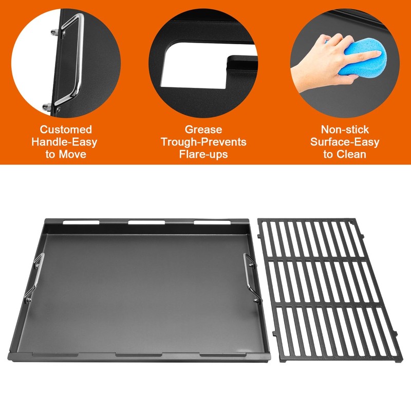 Upgrade Griddle Inserts and Grate for Weber Genesis II 400