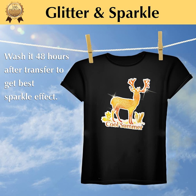TransOurDream Glitter 3.0 Heat Transfer Paper for Inkjet Printer (20
