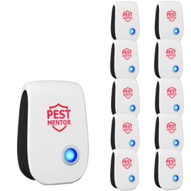 Ultrasonic Pest Repeller 10 Packs, Mouse Repellent, Indoor Pest Control for Roach Rodent Mouse Bugs Mosquito Mice Spider Ant Fleas Insects Cockroach