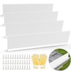 Gutter Valley Splash Guards, 15.7 x 3.5 Inch 4 Pack