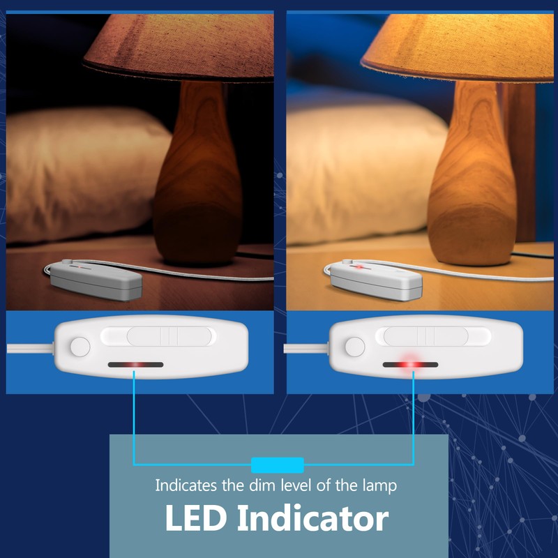LIDER Table Top Lamp Dimmer Switch, Dimming Switch for Desk,