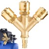 Compressed Air Distributor 3-Way with Couplings, Fleymu NW 7.2 1/4