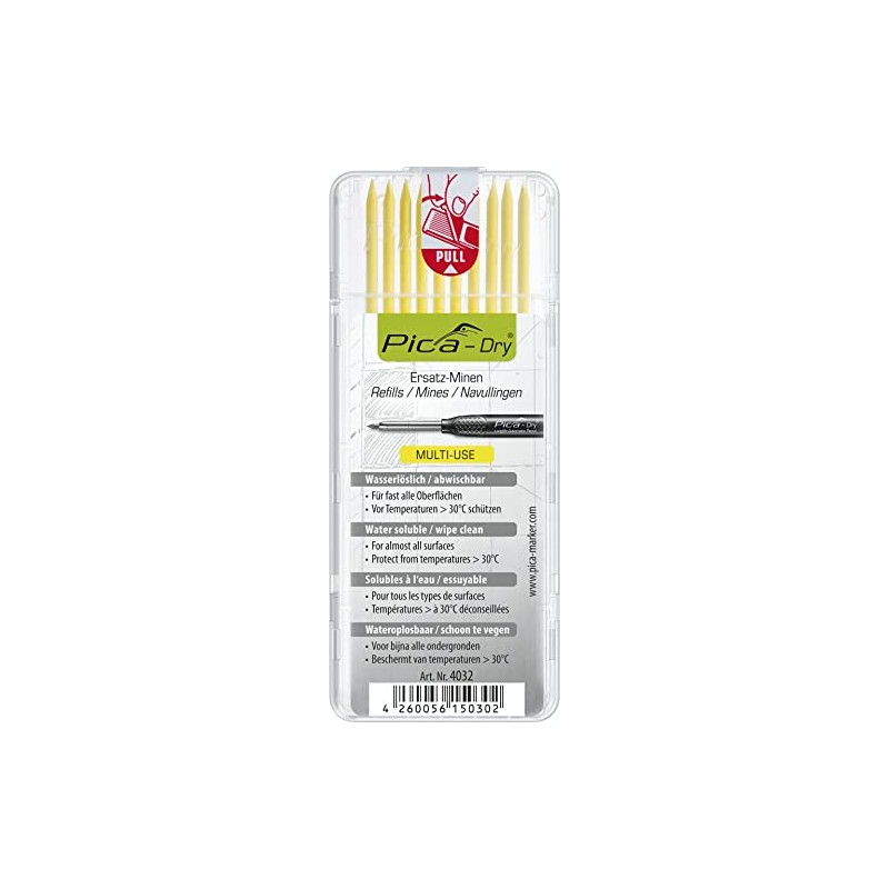 PICA-4032-Estuche-10-Minas-Dry -Amarillo