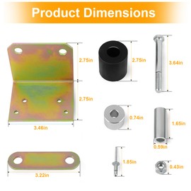 For Peterbilt 379 Lower Roller Bracket Kit Bundle with Rollers & Hardware Both Sides - Driver Side and Passenger Side,replace 13-04401M002,13-03593,13-04667,13-04413SPL,13-04401M001