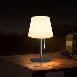 Gewiny Outdoor Battery Operated Table Lamp Cordless Shower Lamp Waterproof LED Dimmable Warm White and RGB Table Lamps Rechargeable Lamp Outdoor Lamps for Patio/Indoor/Bathroom/Restaurant.