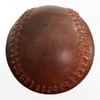 Geoffrey Baseball TAN Leather with RED Stitching | Retro Hand