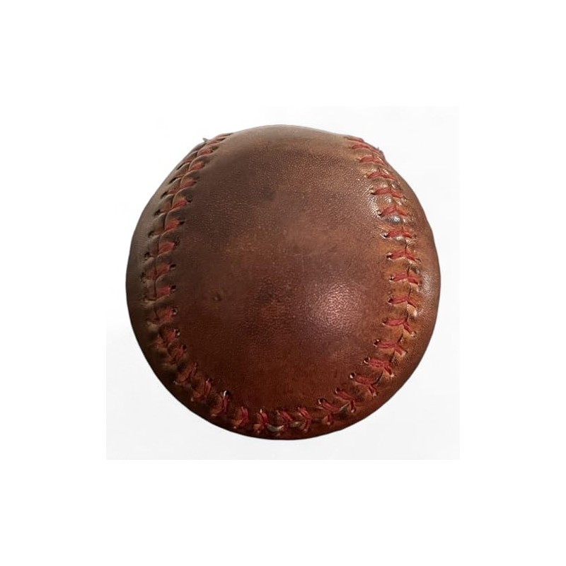 Geoffrey Baseball TAN Leather with RED Stitching | Retro Hand