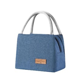 GATG Lunch Bag, Insulated Lunch Tote Lunch Pouch Thermal Lunch Organizer Leakproof Lunch Cooler Bag for Women Men Work School Picnic Travel (Blue, with Zip)