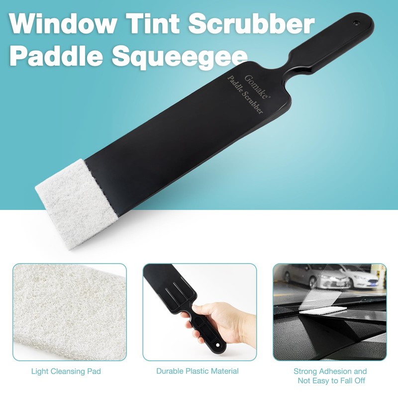 Gomake Window Tint Tools Bulldozer Squeegee Scrubber Paddle Squeegee Long