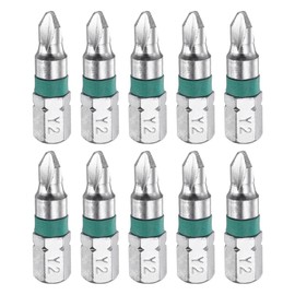 HARFINGTON 10pcs Y Type Screwdriver Bit Y2 1/4" Hex Shank 25mm/1" Length Magnetic Y Shape Hex Bits S2 Steel Electric Screw Driver Bit