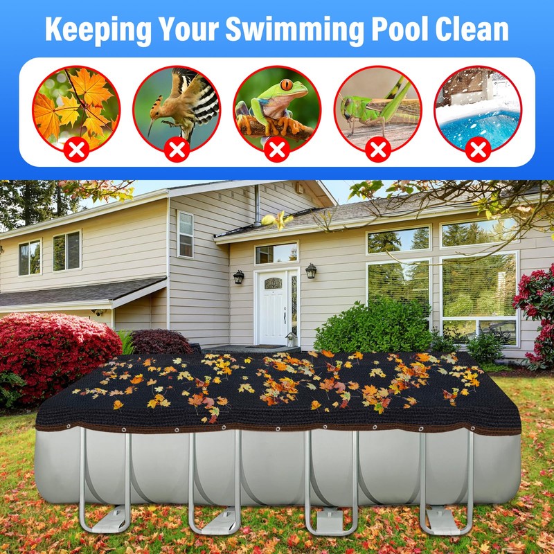 Legigo 16 x 32 FT Pool Leaf Net Cover for