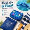 Inflatable Floating Recliner for Pool Relaxation – Foldable Mesh Water