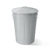 Plexon Round Trash Can 13 Gallon, Vintage Metal Outdoor Trash