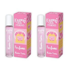 Kaawaii Cosmetics Perfume Safe Water Based 4years To 12years Long Lasting Fragrance Spray for All Occasions and Everyday Use Flower Power 15 ml - Pack of 2