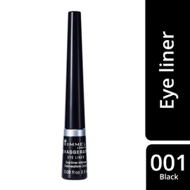 Rimmel London Scandaleyes Exaggerate Delineatore Occhi Liquido Matte, 2.5 ml, Nero (001 Black)