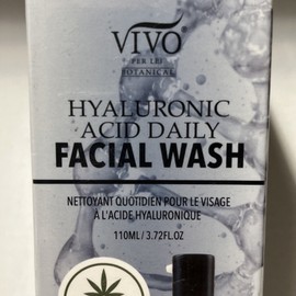 VIVO Hyaluronic Acid Daily Facial Wash Sealed 110 Ml/ 3.7 Fl.oz. New