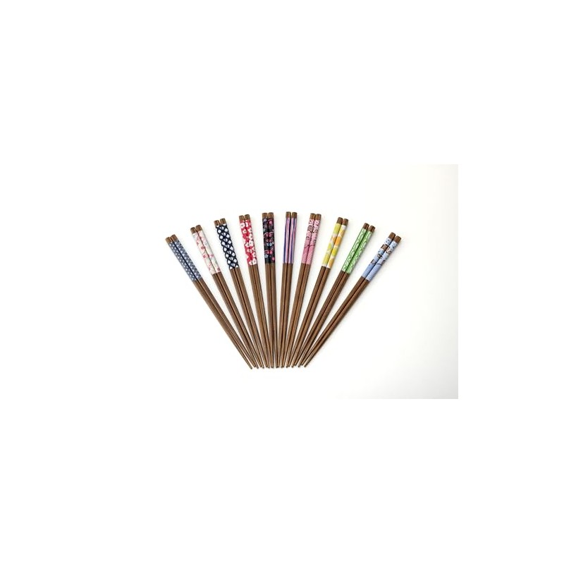 Hiranoi Chopsticks & Chopsticks Set, Color Pattern, Wakasa Lacquer, Dishwasher