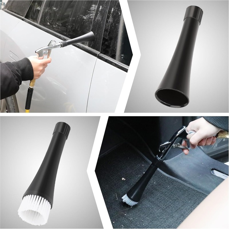 Car Cleaning Gun, High Pressure Air Blow Gun with 2