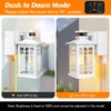 Porch Light with GFCI Outlets Built-in, Motion Sensor Dusk to