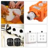 sourcing map PG21 Cable Gland Waterproof Plastic Joint Adjustable Locknut
