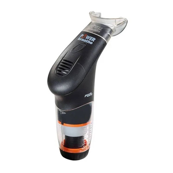 POWERBREATHE Plus Unisex Breathing Training Device, Black - Heavy Resistance