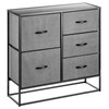 mDesign 14297MDCO Drawer, 5 Drawers-32 high, Charcoal
