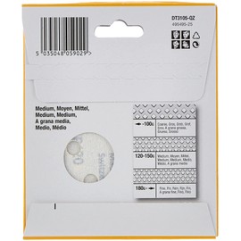 Dewalt DT3105-QZ DT3105-QZ-Discos para lijadoras rotorbitales de 125 mm, Colour, Size