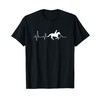 Cavalli Battito Cardiaco Cavallo Equitazione Regalo Cavallo Maglietta