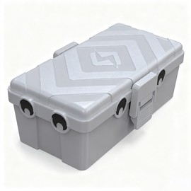 Medium Outdoor Electrical Box, IP54 Waterproof Extension Cord Cover (10.3 x5.9 x 3.7 in) – Weatherproof Outdoor Outlet Box for Holiday Lights, Pool Pump, EV Charger (Grey, Medium)