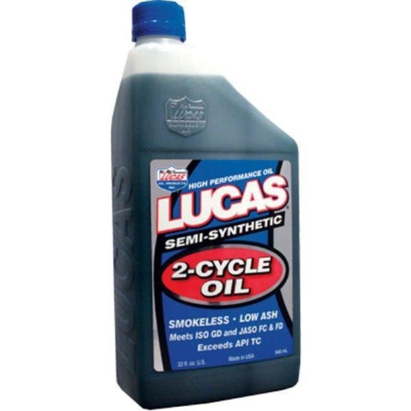 LUCAS OIL Semi-Synthetic 2-Cycle Oil 2.6 Fluidounces