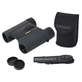 Nikon Trailblazer 8x25 ATB Black Binoculars 8218 | Waterproof, Fogproof, Dual-hinge design, Compact Binocular, Black Rubber Armoring, Mutlilayer-coated lenses | Official Nikon USA Model
