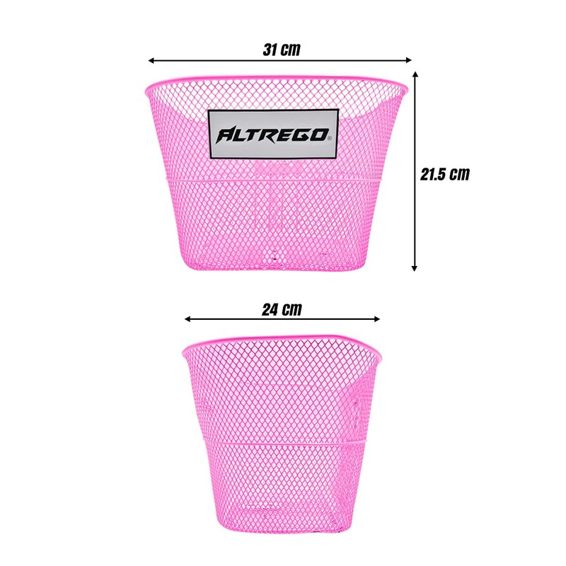 Piago Canasta Canastilla para Bicicleta de Acero Plastificado Varios Rodados