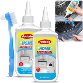 Fododo Fododo Home Remover Gel,Washer Machine Cleaner,Cleaner Remover Gel,Household Remover Cleaner for Front Load Washer Machine Seal,Bathroom Grout, Shower,Kitchen,Refrigerator Strips(10 Fl Oz)