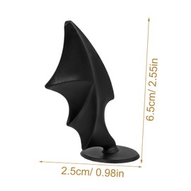 Ciieeo DIY Evil Wings Helmet Accessories Black Decorative Wings for Motorcycle Helmets